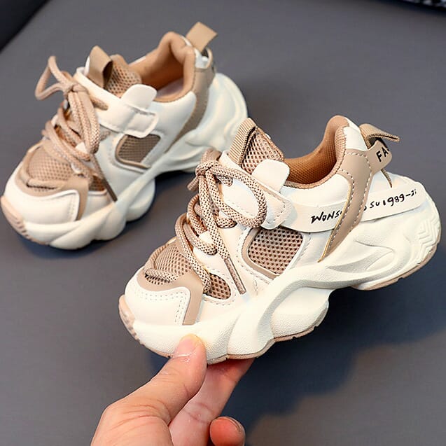 Children's non-slip soft bottom running khaki toddler shoes