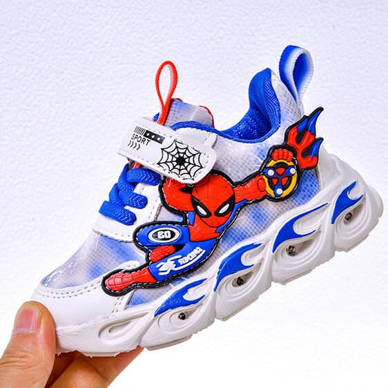 Lighted premium leather casual sneaker running shoes